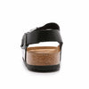Birkenstock Unisex Milano SFB Flat, Black Amalfi Leather, 40 BR/7 M US