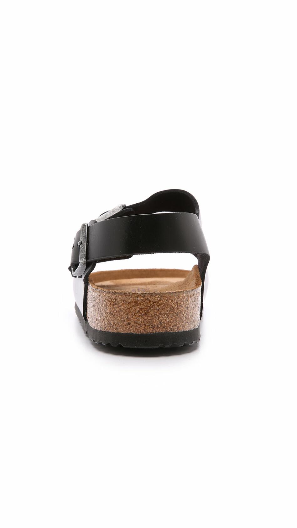Birkenstock Unisex Milano SFB Flat, Black Amalfi Leather, 40 BR/7 M US