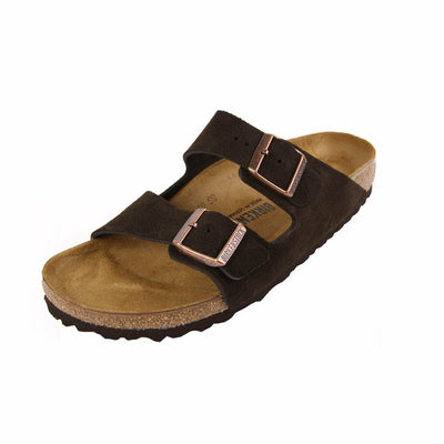 Birkenstock womens Arizona in Mocha from Leather Sandals 38.0 EU N