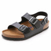 Birkenstock Unisex Milano SFB Flat, Black Amalfi Leather, 40 BR/7 M US