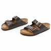 Birkenstock Unisex Arizona Soft Footbed Sandal, Brown Amalfi Leather, 40 M EU/9-9.5 B(M) US Women/7-7.5 B(M) US Men