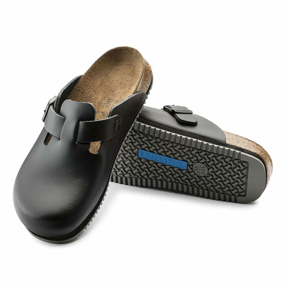 Birkenstock Boston Unisex-Adult Clogs, Black, 4.5 UK