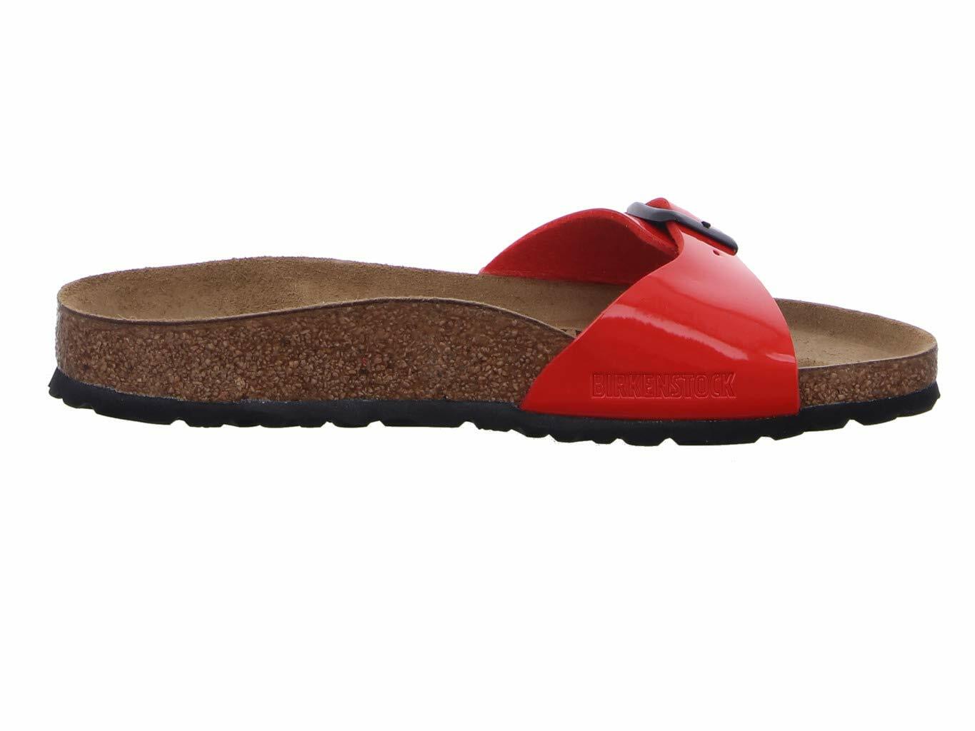 Birkenstock Women's Arizona Eva Flip Flops, Patent Cherry, 7 UK
