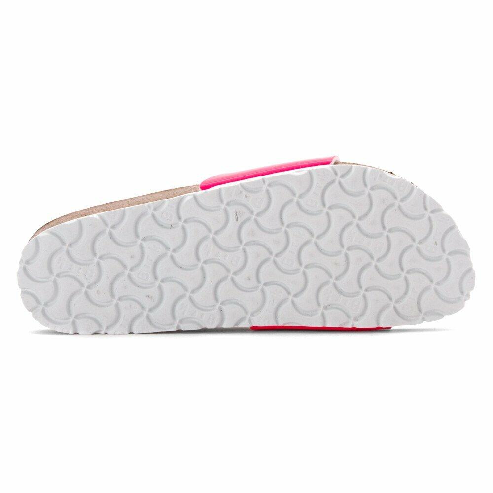 Birkenstock Women's Madrid Neon Pink Patent Birko-Flor 36 N