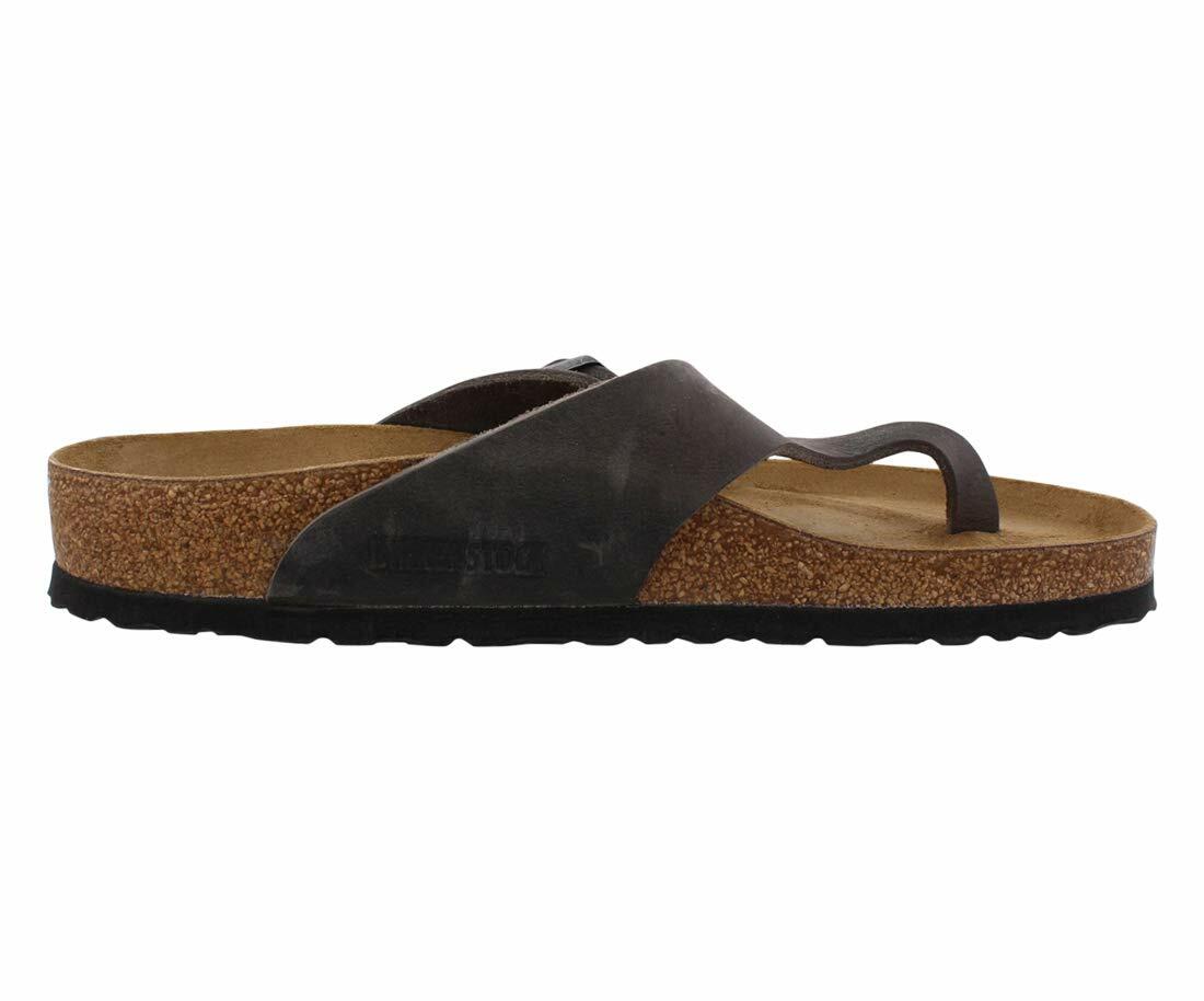 Birkenstock Men's Como Sandals, Camberra Iron, Black, Tan, 12 Medium US
