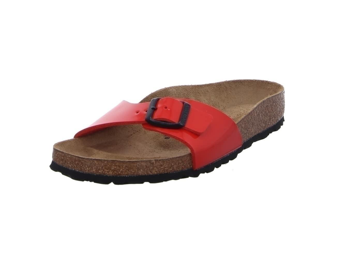 Birkenstock Women's Arizona Eva Flip Flops, Patent Cherry, 7 UK