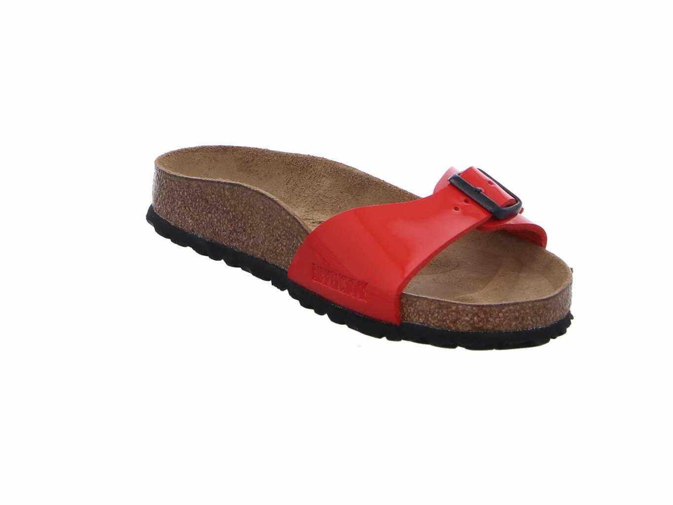 Birkenstock Women's Arizona Eva Flip Flops, Patent Cherry, 7 UK