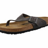 Birkenstock Men's Como Sandals, Camberra Iron, Black, Tan, 12 Medium US