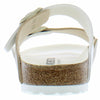 Birkenstock Women's Arizona Split Birko-Flor White/Gold 40 N