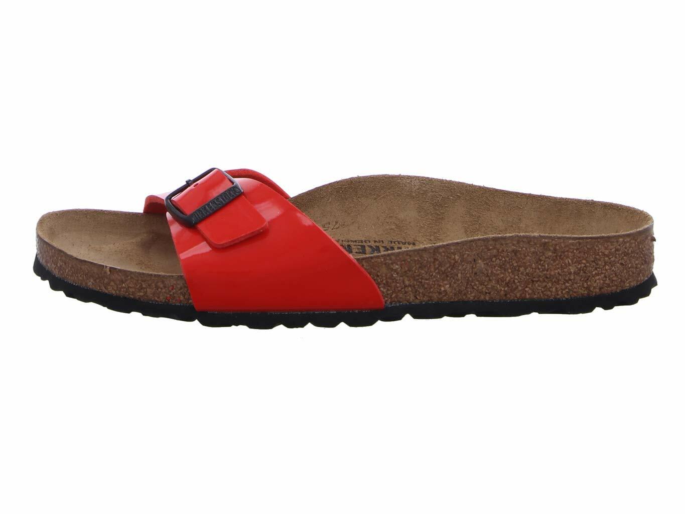 Birkenstock Women's Arizona Eva Flip Flops, Patent Cherry, 7 UK