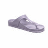Birkenstock Gizeh Eva Flip Flops Women Black Flip Flops Shoes, Silver Metallic Silver, 3.5 UK