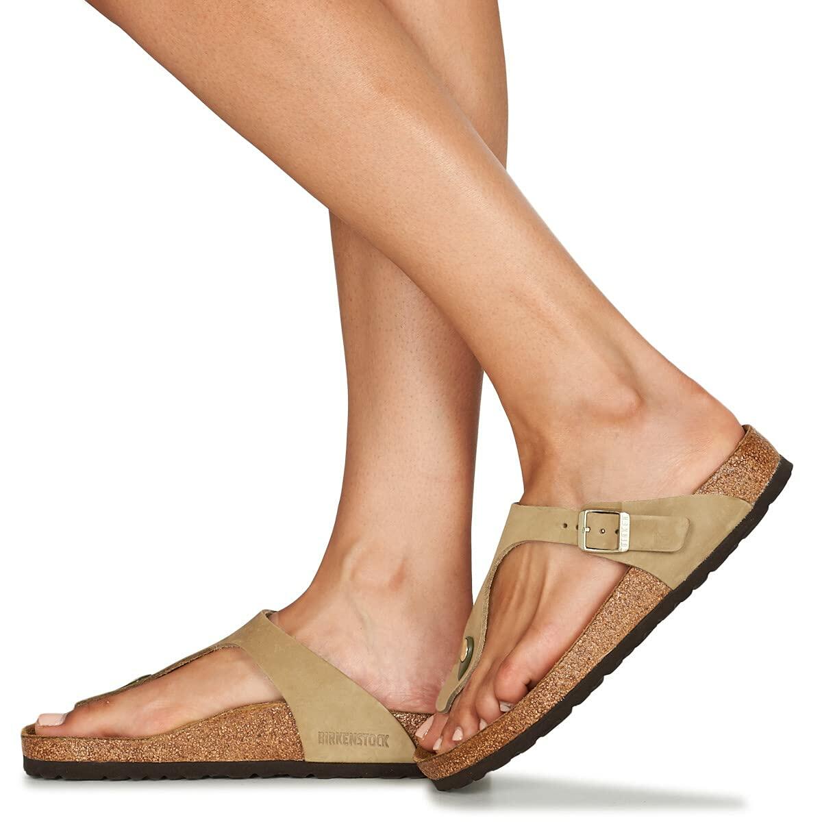 Birkenstock Gizeh, Women's Sandals, Faded Khaki, 4.5 UK