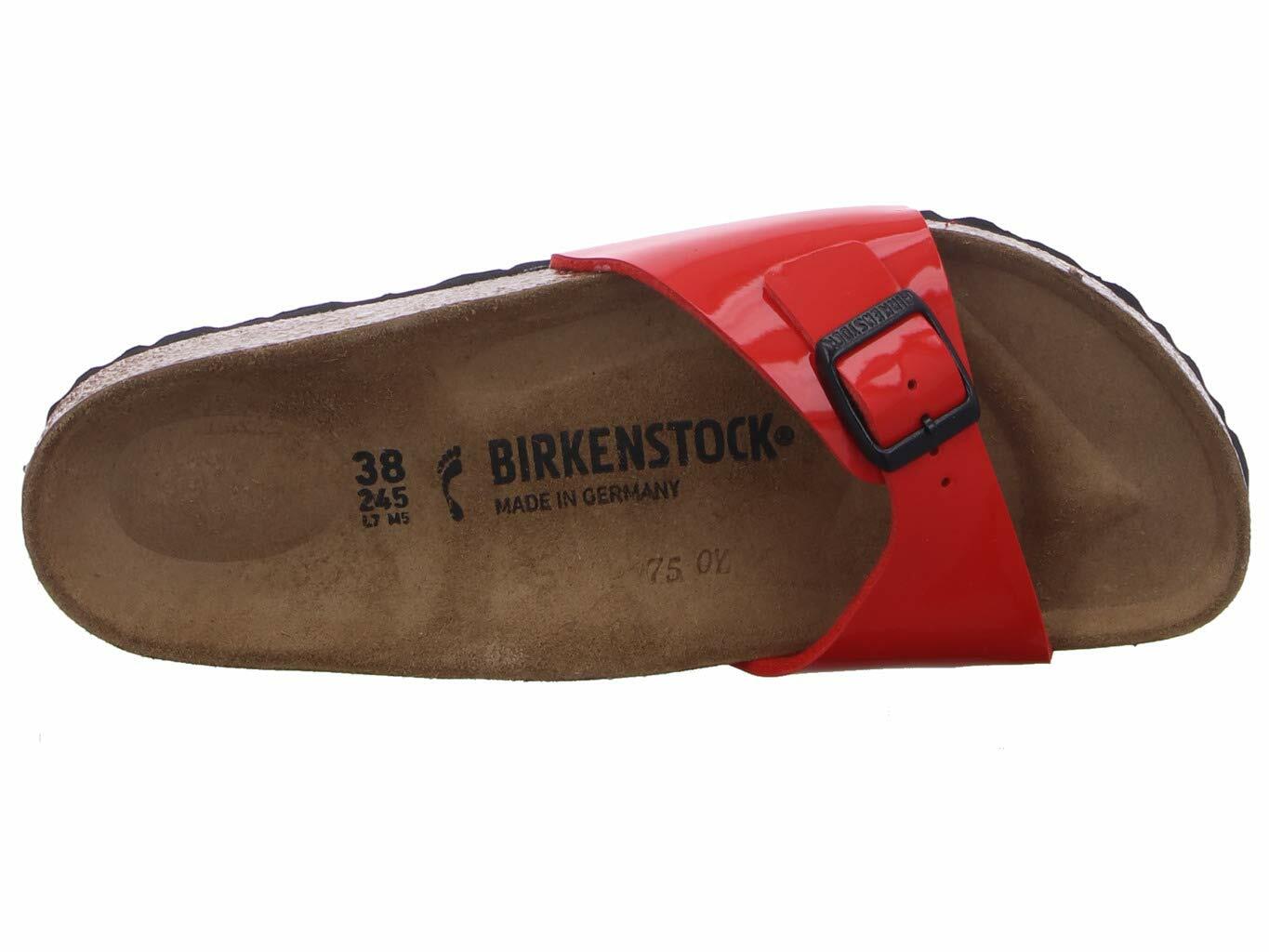 Birkenstock Women's Arizona Eva Flip Flops, Patent Cherry, 7 UK