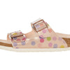 Birkenstock Girl's Arizona (Toddler/Little Kid/Big Kid) Metallic Copper Dots Birko-Flor EU 32 (US 1-1.5 Little Kid) Narrow