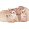 Birkenstock Girl's Arizona (Toddler/Little Kid/Big Kid) Metallic Copper Dots Birko-Flor EU 32 (US 1-1.5 Little Kid) Narrow