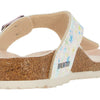 Birkenstock Girl's Gizeh Vegan (Little Kid/Big Kid) Summer Floral Light Rose Birko-Flor EU 30 (US 12-12.5 Little Kid) Narrow