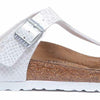 Birkenstock Womens Gizeh Magic Snake White Regular Fit Sandals Size 7