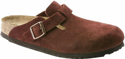 Birkenstock Women's Boston Soft Footbed Port Suede EU Size: 36 - US Size: 5/5.5 Narrow