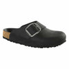 Birkenstock Women's Basel Big Buckle Black Oiled Leather 39 N