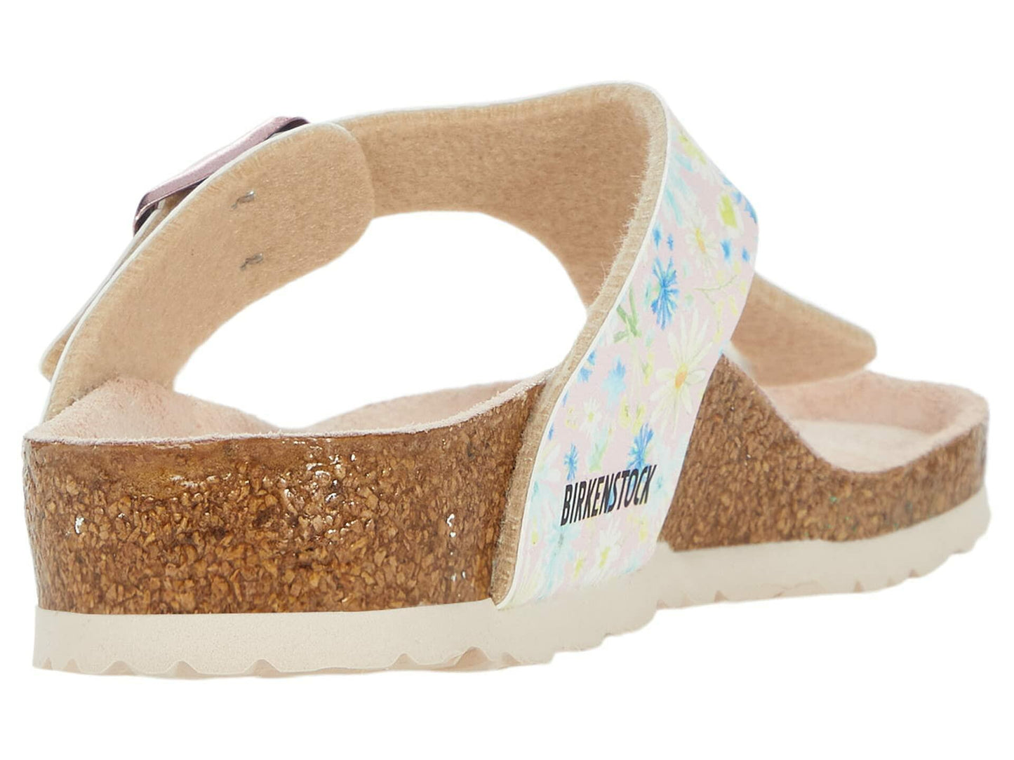 Birkenstock Girl's Gizeh Vegan (Little Kid/Big Kid) Summer Floral Light Rose Birko-Flor EU 32 (US 1-1.5 Little Kid) Narrow