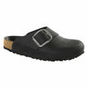 Birkenstock Women's Basel Big Buckle Black Oiled Leather 39 N