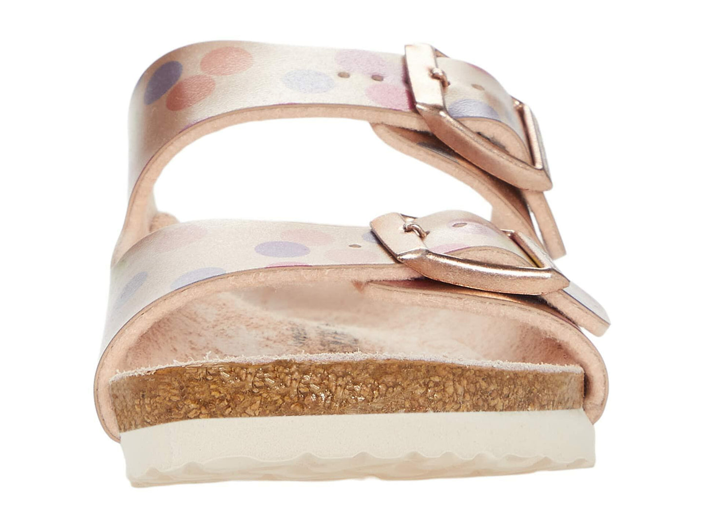 Birkenstock Girl's Arizona (Toddler/Little Kid/Big Kid) Metallic Copper Dots Birko-Flor EU 32 (US 1-1.5 Little Kid) Narrow