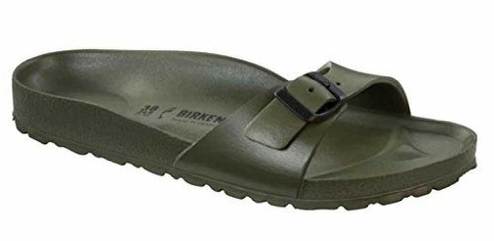 Birkenstock Madrid Slide Sandals, Khaki, 39 M EU