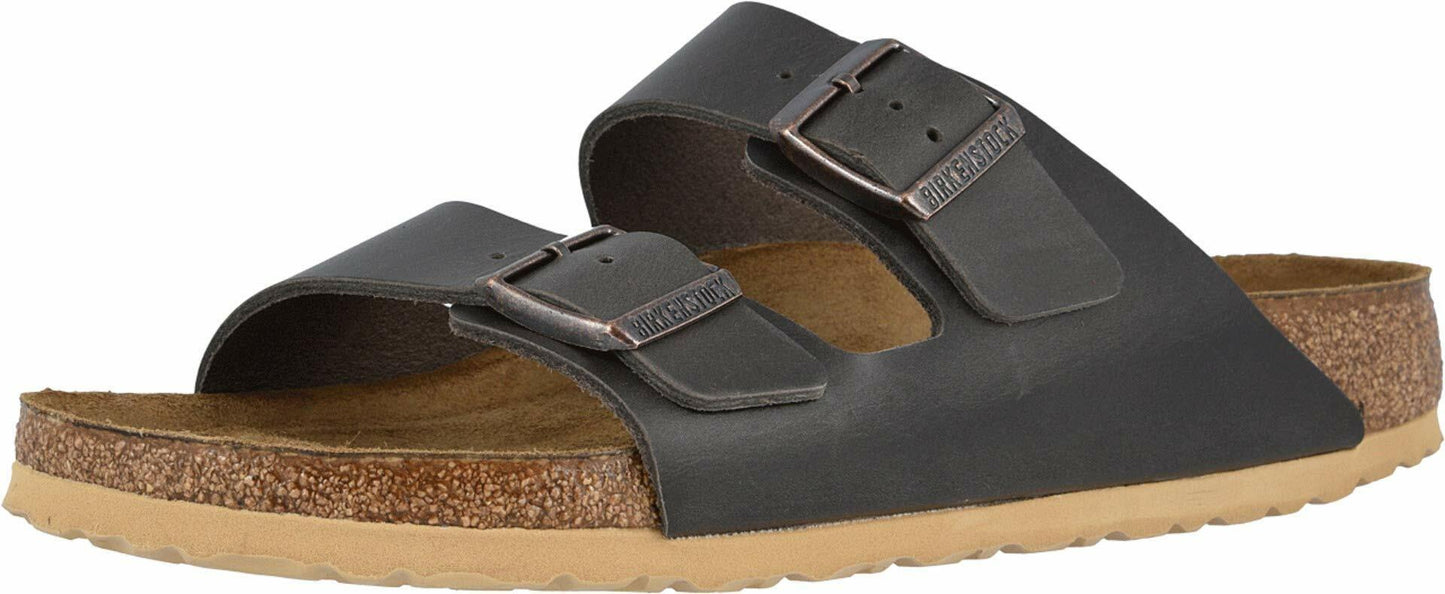 Birkenstock Unisex Arizona Soft Footbed, Antique Anthracite, 10 US Women