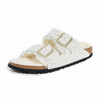 Birkenstock Women's Arizona Shearling Sandals, Antique White/Antique White, 5-5.5 Medium US