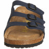 Birkenstock Women's Florida Soft Footbed Birko-Flor Blue Sandals - L6 M4 37,0