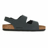 Birkenstock 634511 Milano Leather Sandal, Basalt, 40