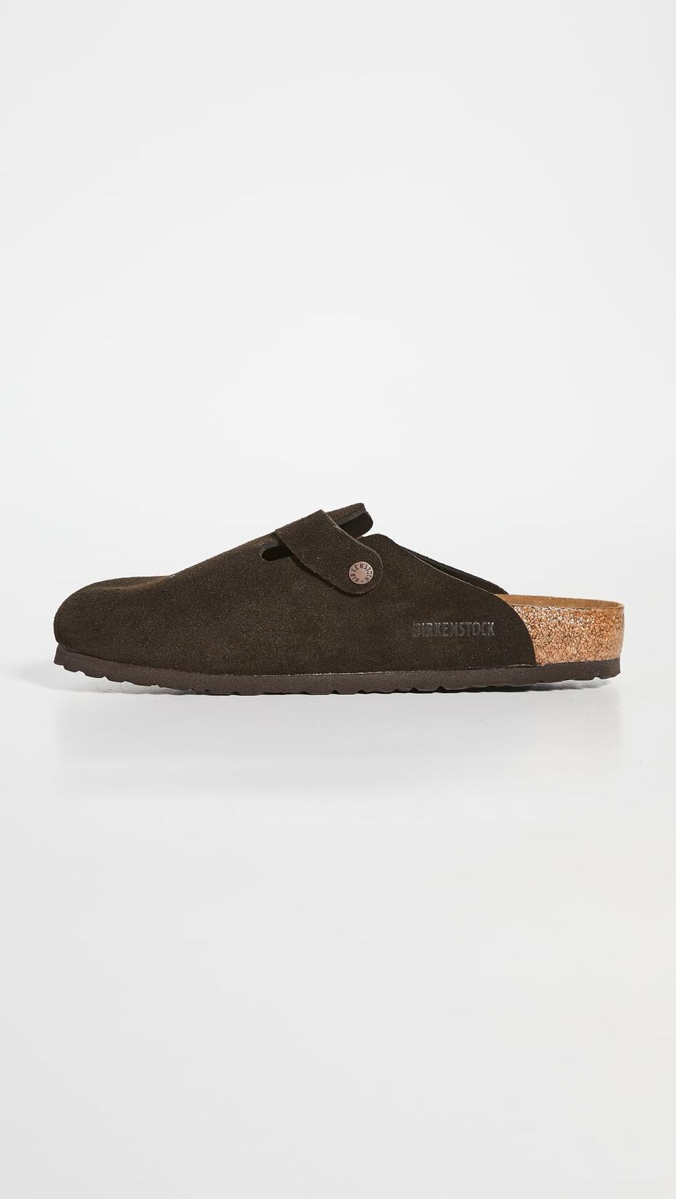 Birkenstock Boston Clog,Mocha Suede,46 N EU
