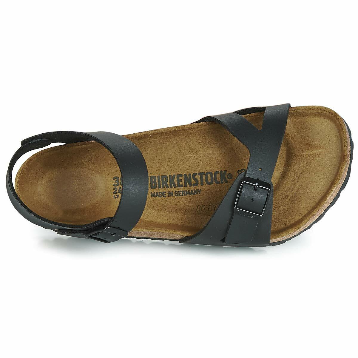 Birkenstock Original Rio Birko Flor Regular Width, Black 37 M EU