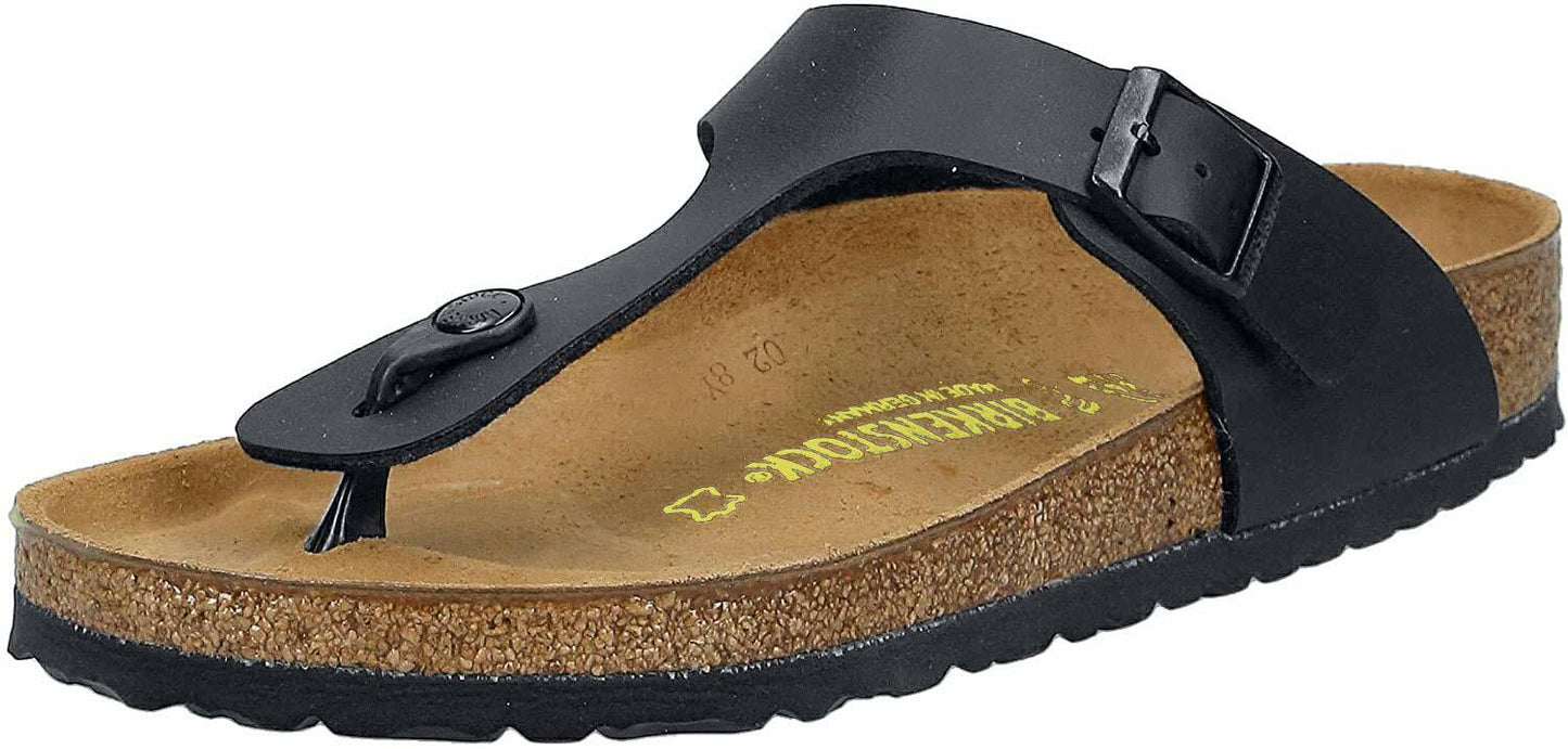 Birkenstock Women's Gizeh Thong Sandal, Black Patent, 38 N EU/7-7.5 2A(N) US