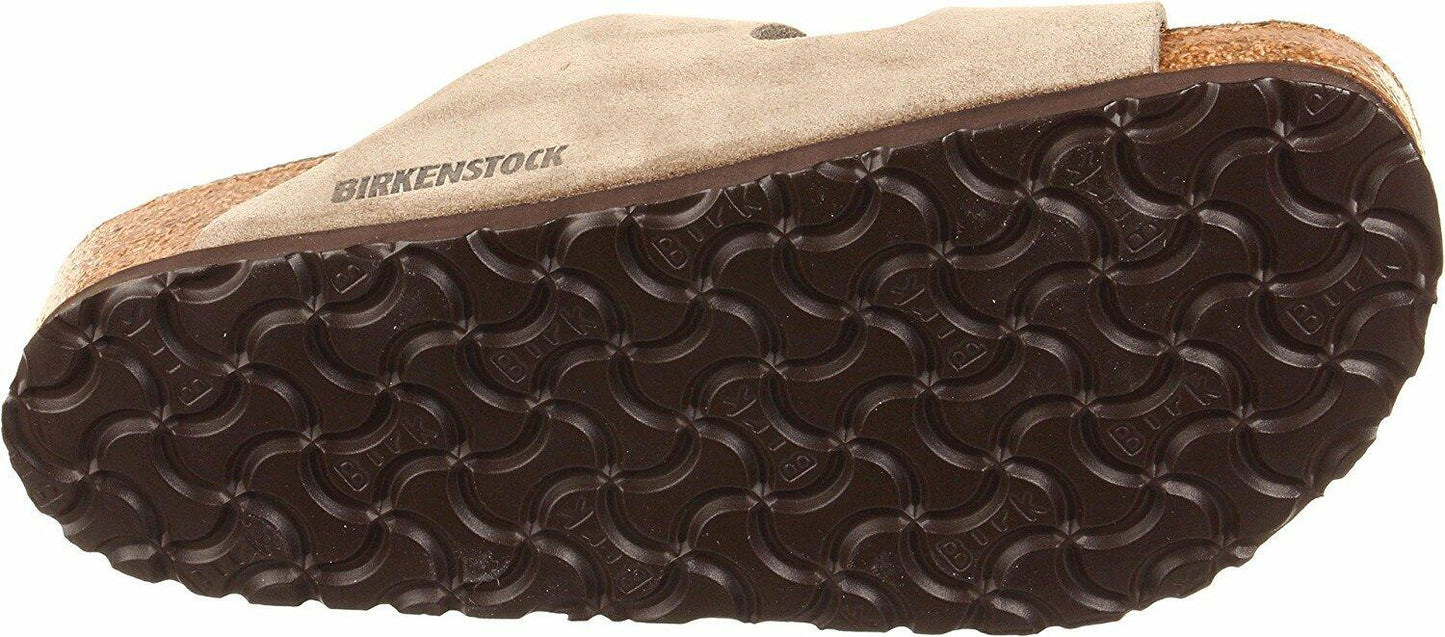 BIRKENSTOCK Arizona Soft Footbed Suede Narrow Sandal - Women's Taupe Suede, 39.0