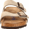 BIRKENSTOCK Arizona Soft Footbed Suede Narrow Sandal - Women's Taupe Suede, 39.0