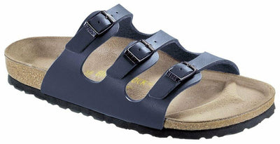 Birkenstock Women's Florida Soft Footbed Birko-Flor Blue Sandals - L6 M4 37,0