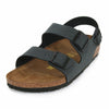 Birkenstock 634511 Milano Leather Sandal, Basalt, 40