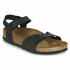 Birkenstock Original Rio Birko Flor Regular Width, Black 37 M EU