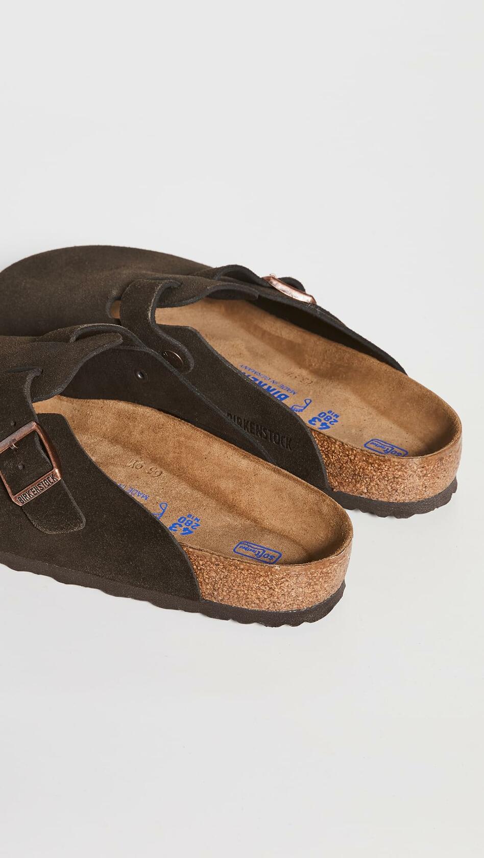 Birkenstock Boston Clog,Mocha Suede,46 N EU