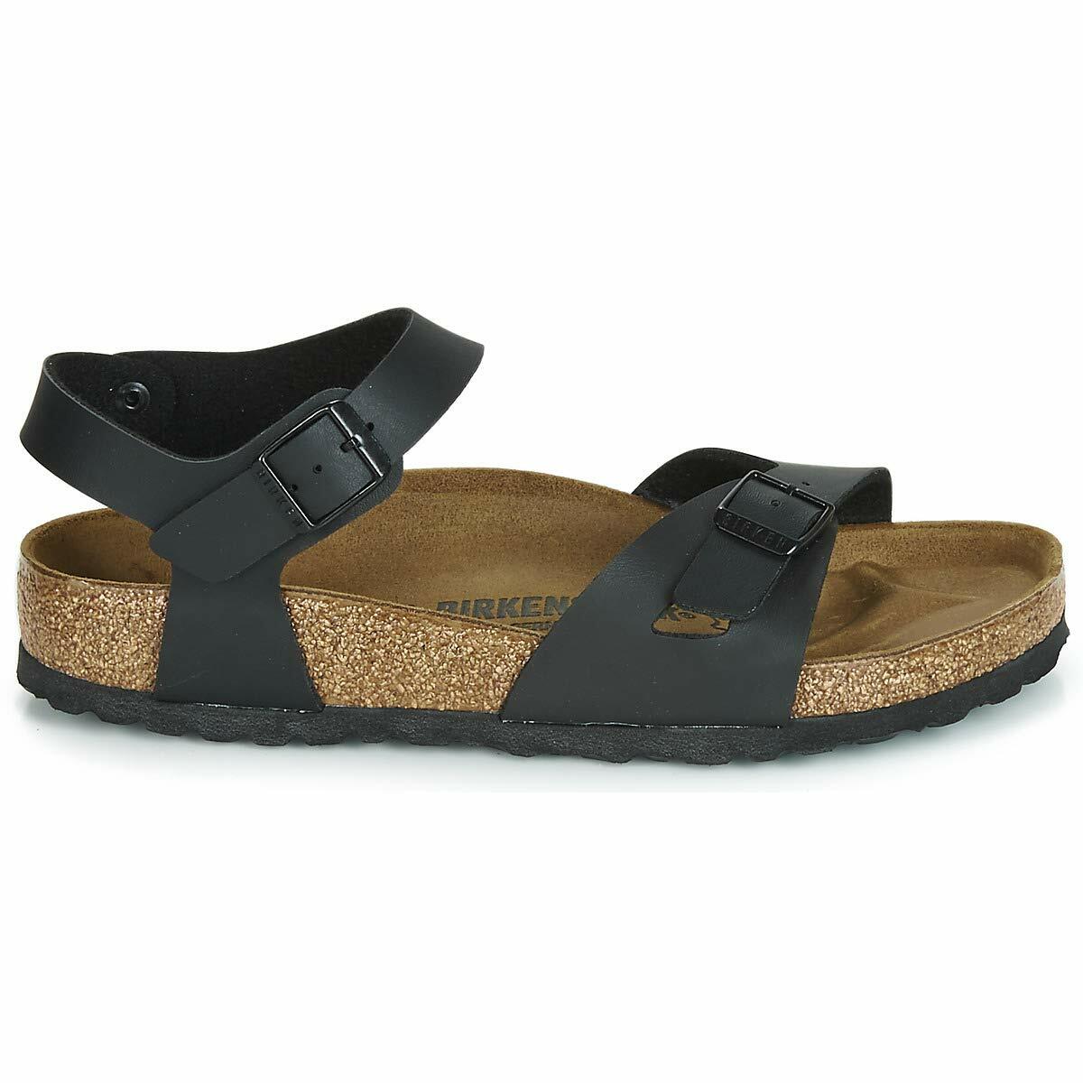 Birkenstock Original Rio Birko Flor Regular Width, Black 37 M EU