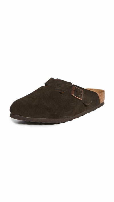 Birkenstock Boston Clog,Mocha Suede,46 N EU