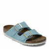 Birkenstock Women's Arizona Soft Footbed Light Blue Suede EU Size: 39 - US Size: 8/8.5 Regular