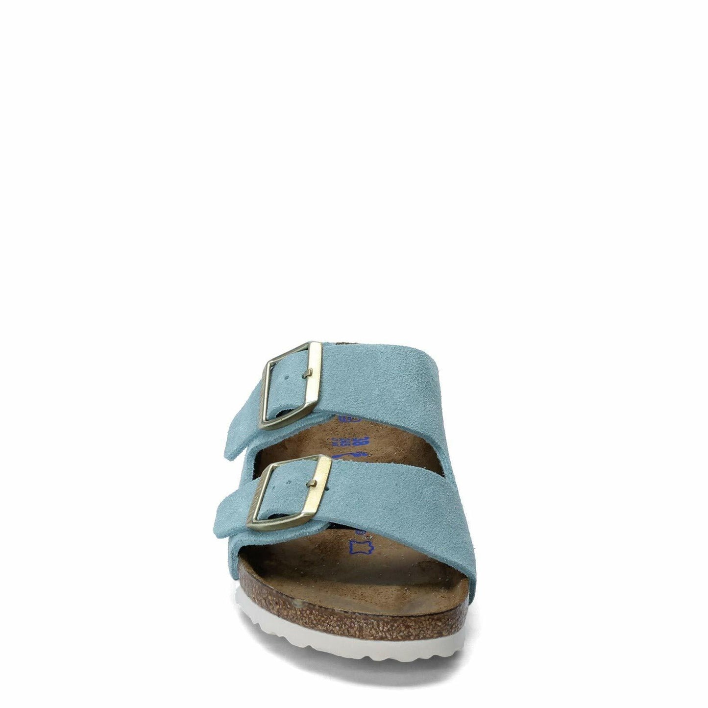 Birkenstock Women's Arizona Soft Footbed Light Blue Suede EU Size: 39 - US Size: 8/8.5 Regular