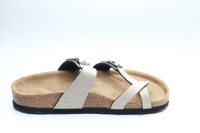 Birkenstock Women's Mayari Vegan, Stone Pull Up Birko Flor, 36 Eu