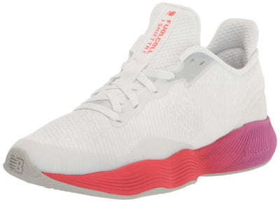 New Balance Women's FuelCell Shift Tr V1 Cross Trainer, White/Magenta Pop/Electric Red, 12