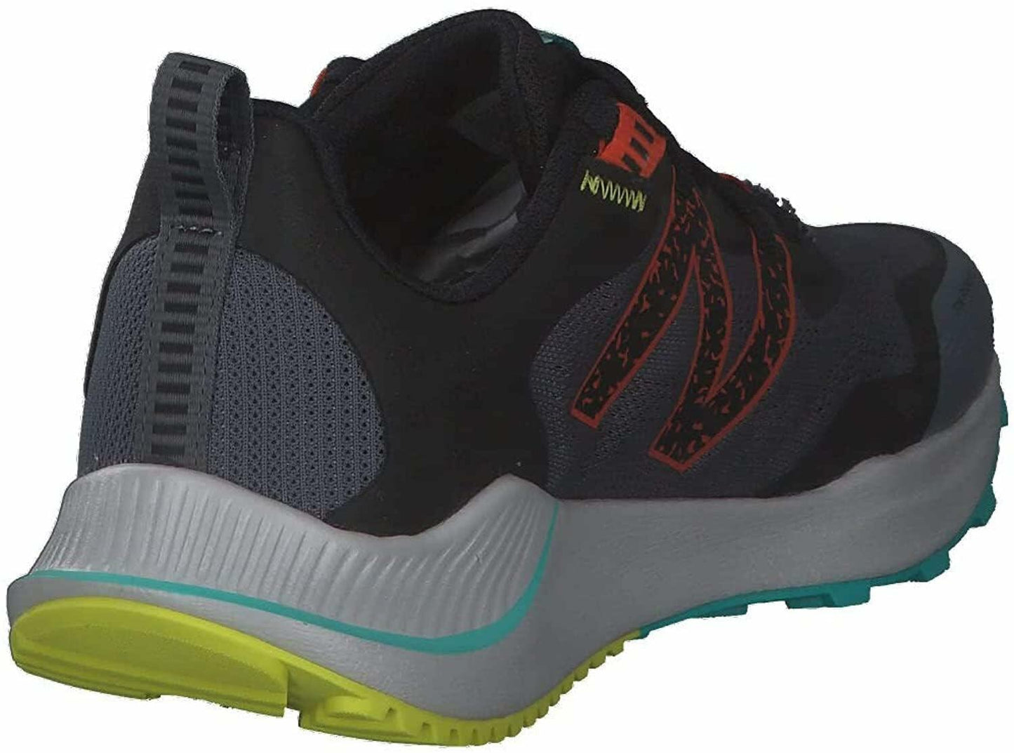 New Balance Men's Dynasoft Nitrel V4 Trail Running Shoe, Lead/Sulphur Yellow, 9.5
