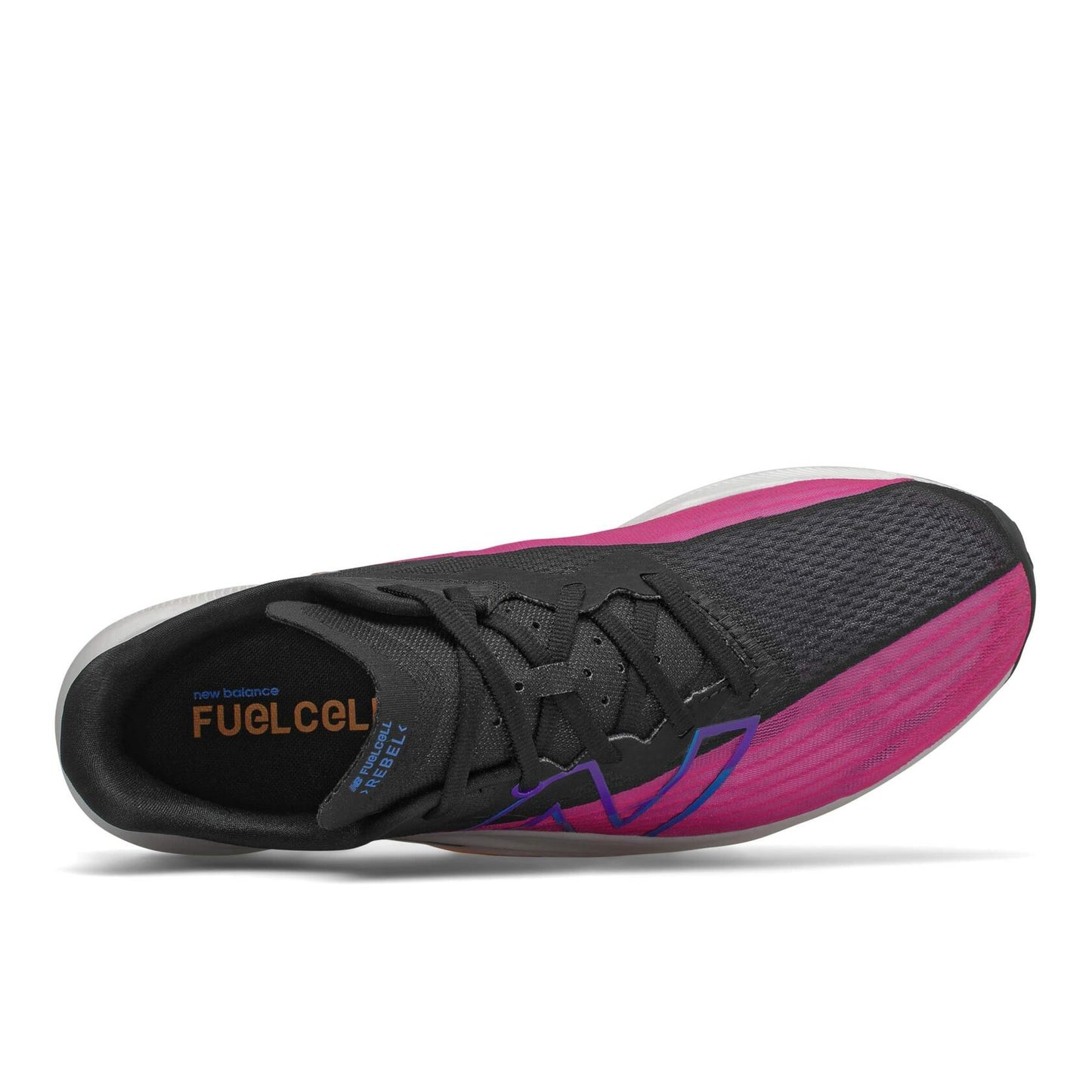 New Balance Men's FuelCell Rebel V2 Speed Running Shoe, Pink Glo/Black, 12 Wide