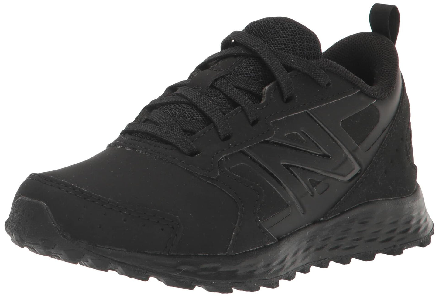 New Balance® Fresh Foam 650v1 Shoes for Kids – Synthetic Upper – Textile Lining and Insole – Lace-Up Closure Black/Black 6 Big Kid XW
