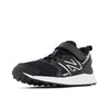 New Balance Kids Fresh Foam 650 V1 Bungee Lace with Top Strap Running Shoe, Black/Metallic Silver/White, 8 M Toddler (1-4 Years)